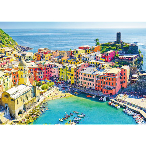 PUZZLE TREFL 1000 ORASUL PITORESC VERNAZZA LIGURIA ITALIA [1]