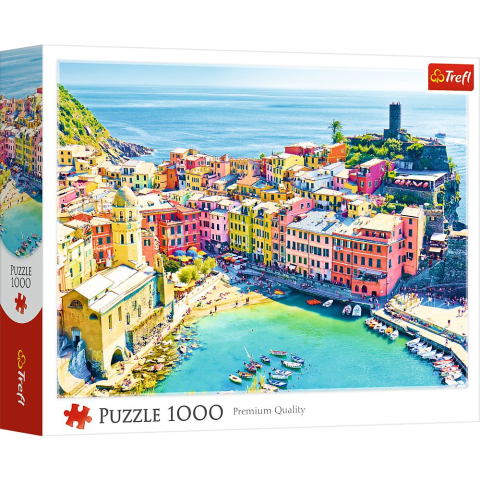 Puzzle personaje - PUZZLE TREFL 1000 ORASUL PITORESC VERNAZZA LIGURIA ITALIA