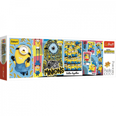 Jocuri si articole copii - Puzzle Trefl 1000 - Panorama Minionii