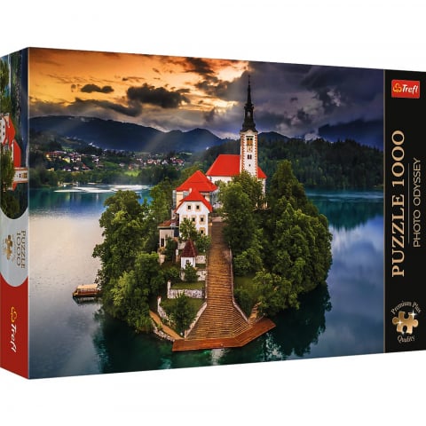 Puzzle - PUZZLE TREFL 1000 PREMIUM PLUS PHOTO ODYSSEY LACUL BLED SLOVENIA