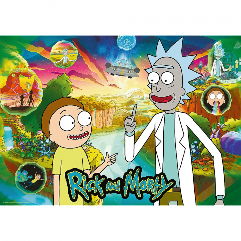 PUZZLE TREFL 1000 PREMIUM PLUS RICK SI MORTY [1]