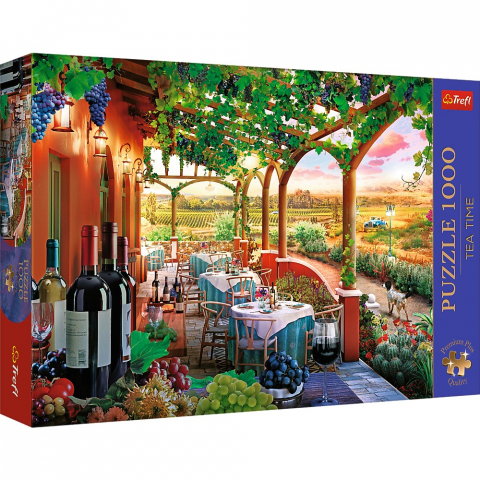 Jocuri si articole copii - PUZZLE TREFL 1000 PREMIUM PLUS TEA TIME PODGORIA ITALIANA