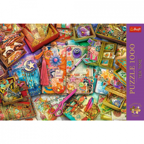 PUZZLE TREFL 1000 PREMIUM PLUS TEA TIME UN BIROU PLIN DE INSPIRATIE [2]