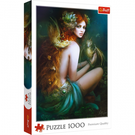 Puzzle Trefl adulti - Puzzle Trefl 1000 Prietena cu Dragonii 