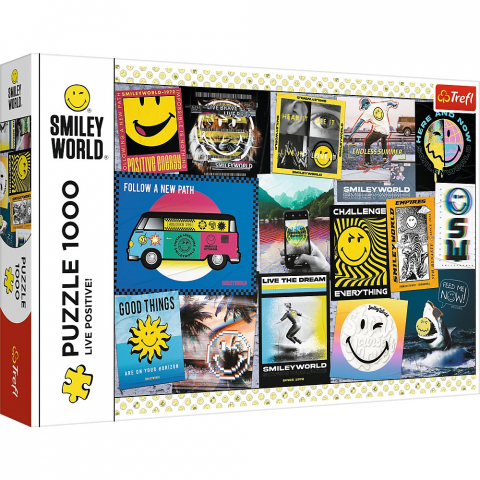 Jocuri si articole copii - Puzzle Trefl 1000 - Trăiește Pozitiv