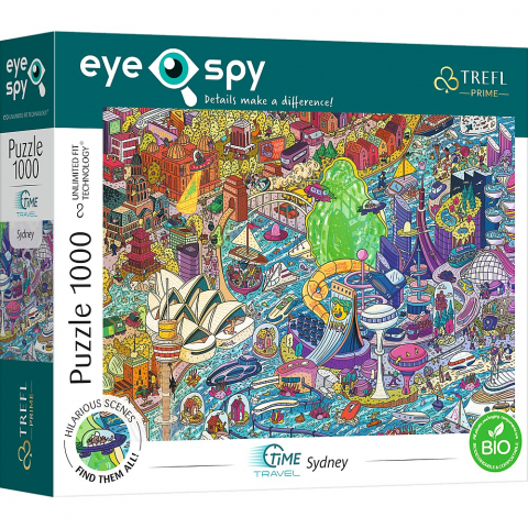 Puzzle copii - PUZZLE TREFL 1000 UFT EYE SPY TRAVEL TIME SYDNEY AUSTRALIA