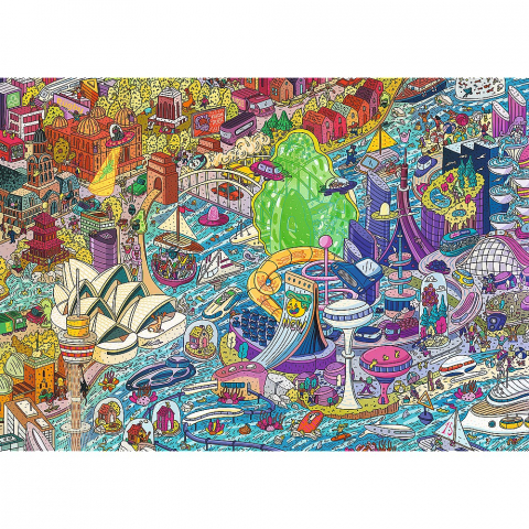 PUZZLE TREFL 1000 UFT EYE SPY TRAVEL TIME SYDNEY AUSTRALIA [1]