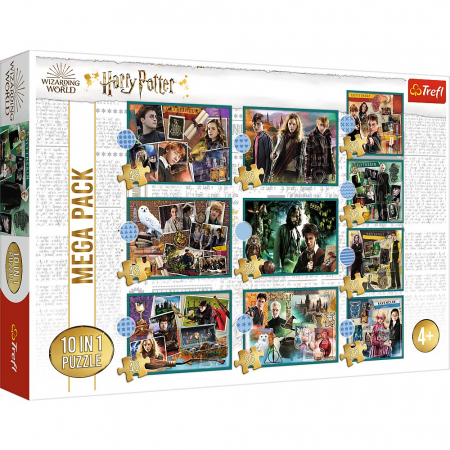 Puzzle copii - Puzzle Trefl 10in1 Harry Potter în Lumea lui Harry Potter