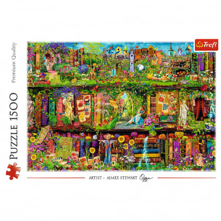 Puzzle Trefl 1500 Fairy Bookcase, Aimee Stewart  [2]