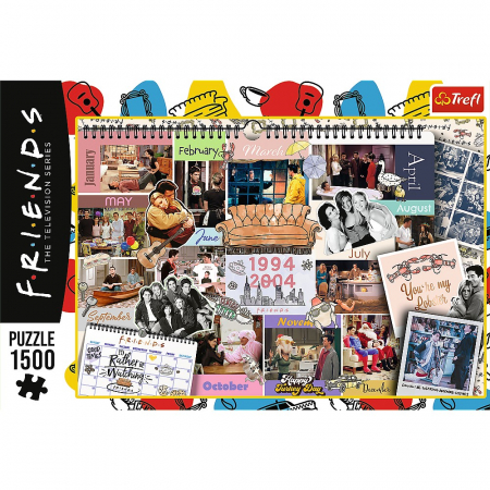 Puzzle Trefl 1500 Friends Pagini din Calendar  [2]