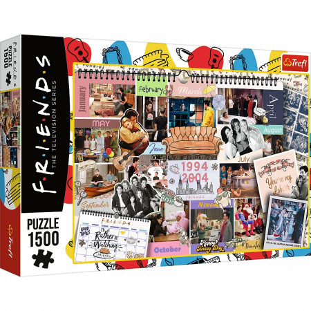 Puzzle Trefl adulti - Puzzle Trefl 1500 Friends Pagini din Calendar 