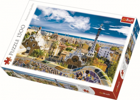 Jocuri si articole copii - Puzzle Trefl 1500 Parc Barcelona 