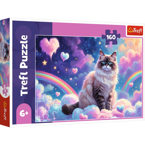 Seturi de constructie - PUZZLE TREFL 160 PISICUTA DOMESTICA