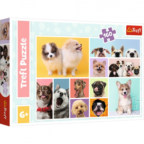 Jocuri si articole copii - Puzzle Trefl 160, Prietenia Cățelușilor
