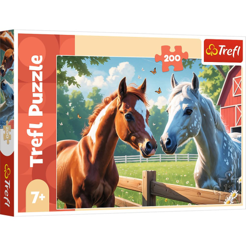 Puzzle personaje - PUZZLE TREFL 200 CAI IN POIANA
