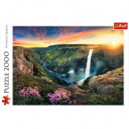 Puzzle Trefl 2000 Cascada Haifoss Islanda  [2]