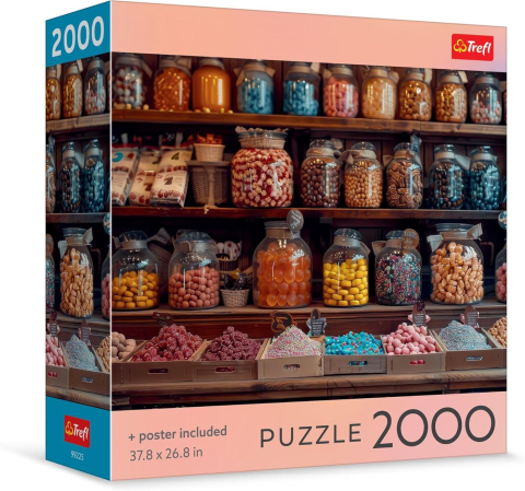 Puzzle personaje - PUZZLE TREFL 2000 COLECTIA SUA BORCANE DE BUCURIE CU POSTER INCLUS