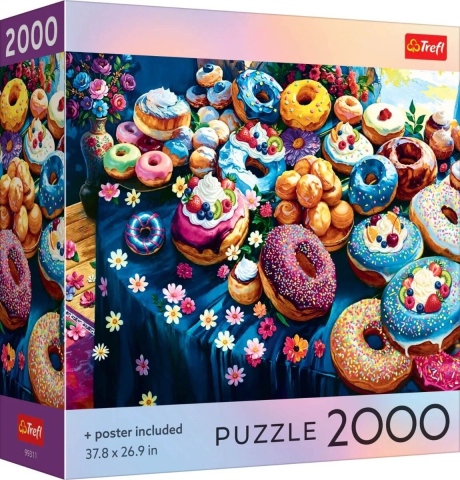 Puzzle personaje - PUZZLE TREFL 2000 COLECTIA SUA GOGOSI COLORATE CU POSTER INCLUS