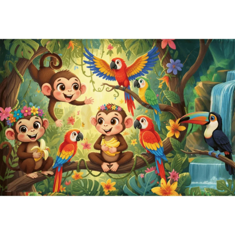 PUZZLE TREFL 24 MAXI MAIMUTE SI PRIETENI [1]