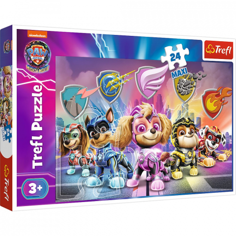 Jocuri si articole copii - Puzzle Trefl 24 Maxi, Patrula Cățelușilor - Cățeii în Acțiune