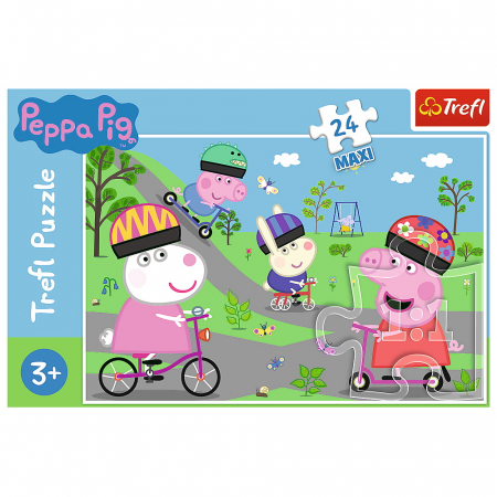 Puzzle Trefl 24 Maxi Purcelușa Peppa Pig  [2]