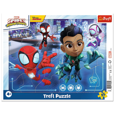 Puzzle personaje - PUZZLE TREFL 25 SPIDERMAN SARITURA DE PAIANJEN