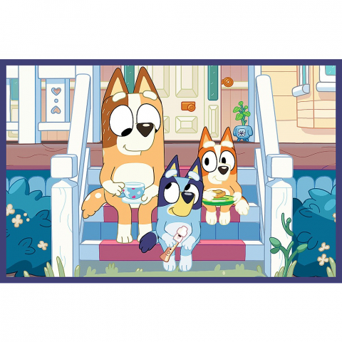 PUZZLE TREFL 2X24 BLUEY DISTRACTIE CU BLUEY [1]