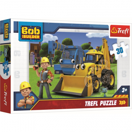 Jocuri si articole copii - Puzzle Trefl 30 Bob Constructorul 