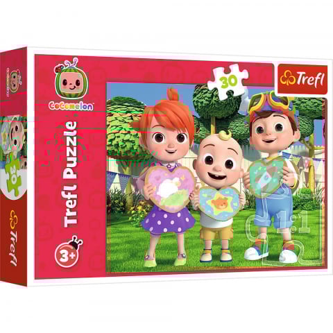 Jocuri si articole copii - Puzzle Trefl 30 - Cocomelon: Să Ne Jucăm Împreună