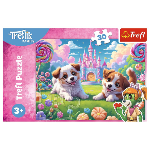 PUZZLE TREFL 30 FAMILIA TREFLIK O LUME PLINA DE ZAMBETE [2]