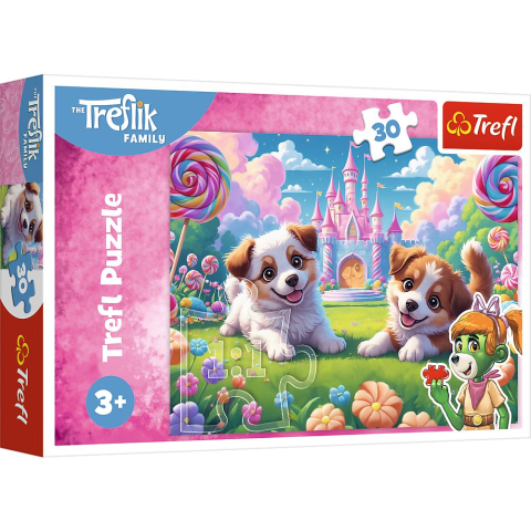 Puzzle - PUZZLE TREFL 30 FAMILIA TREFLIK O LUME PLINA DE ZAMBETE