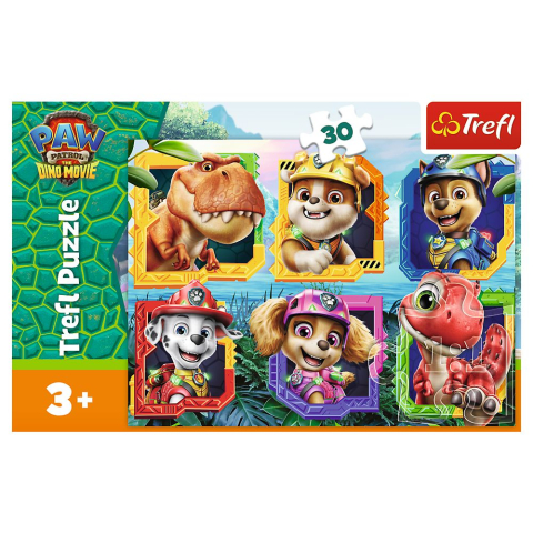 PUZZLE TREFL 30 PATRULA CATELUSILOR INSULA DINOZAURILOR [2]