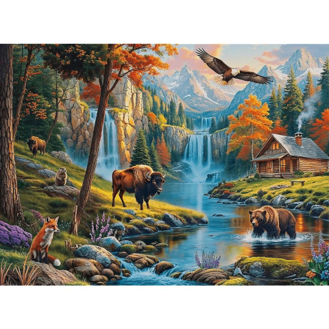 PUZZLE TREFL 3000 COLECTIA SUA NATURA SALBATICA POSTER INCLUS [1]