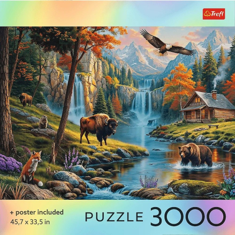 PUZZLE TREFL 3000 COLECTIA SUA NATURA SALBATICA POSTER INCLUS [2]