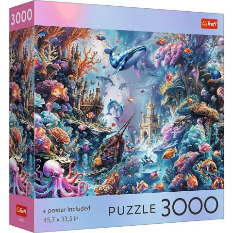 Puzzle personaje - PUZZLE TREFL 3000 COLECTIA SUA VIATA SUBACVATICA POSTER INCLUS