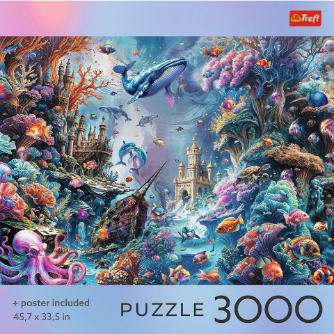 PUZZLE TREFL 3000 COLECTIA SUA VIATA SUBACVATICA POSTER INCLUS [2]
