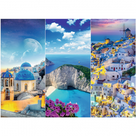 Puzzle Trefl 3000 Vacanță în Grecia  [1]