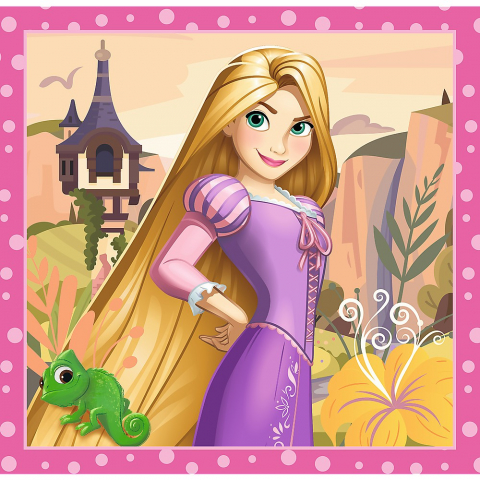 PUZZLE TREFL 3IN1 DISNEY PRINCESS FLORI MINUNATE [2]