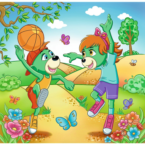 PUZZLE TREFL 3IN1 INTALNIREA FAMILIEI TREFELIK [3]