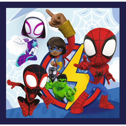 PUZZLE TREFL 3IN1 MARVEL SPIDEY SI PRIETENII LUI EXTRAORDINARI [1]