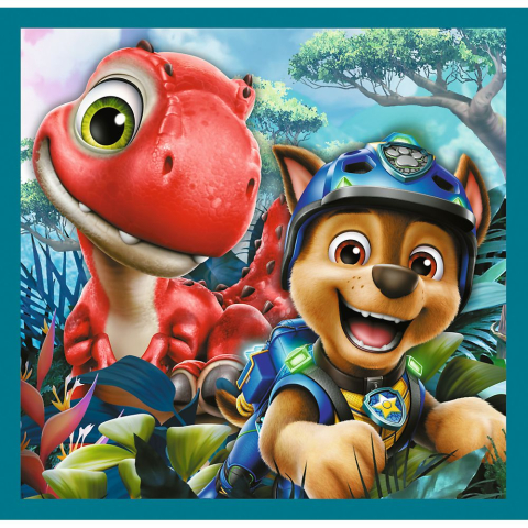 PUZZLE TREFL 3IN1 PATRULA CATELUSILOR INSULA DINOZAURILOR [2]