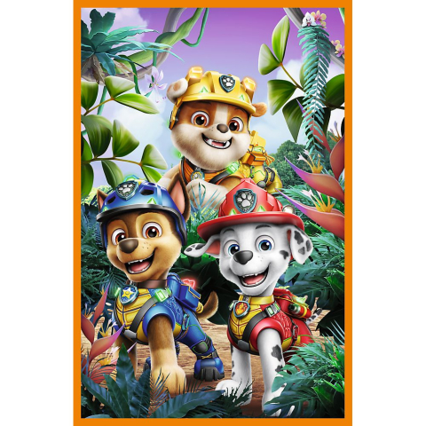 PUZZLE TREFL 3X80 PATRULA CATELUSILOR EROII DINOZAURILOR [2]