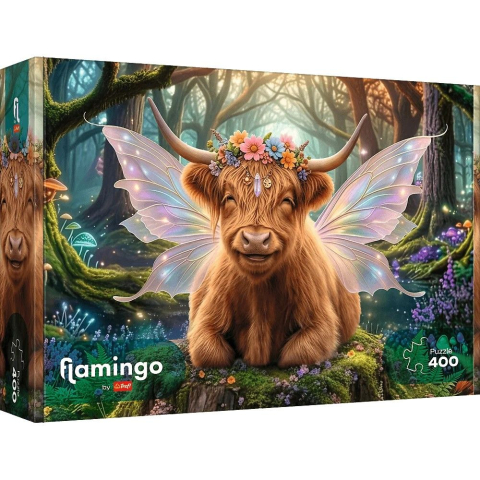 Puzzle personaje - PUZZLE TREFL 400 FLAMINGO PASTRATORUL DE VISE AL PADURII