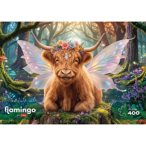 PUZZLE TREFL 400 FLAMINGO PASTRATORUL DE VISE AL PADURII [2]