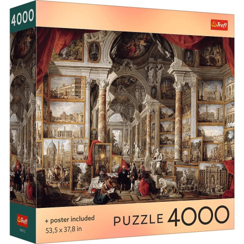 Puzzle personaje - PUZZLE TREFL 4000 COLECTIA SUA ROMA MODERNA CU POSTER INCLUS