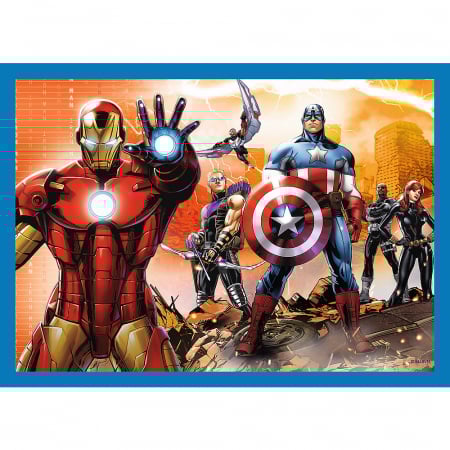 Puzzle Trefl 4 în 1 Avengers - Răzbunătorii Curajoși  [1]