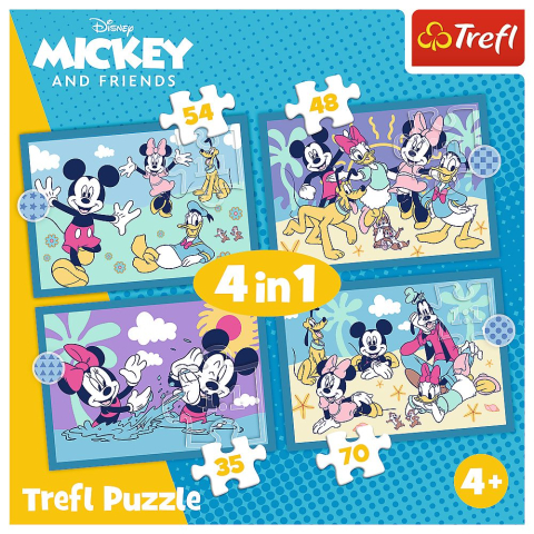 PUZZLE TREFL 4IN1 CURIOZITATI DESPRE MICKEY MOUSE [5]