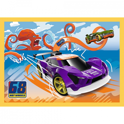 Puzzle Trefl 4 în 1 - Hot Wheels: Vehicule [2]