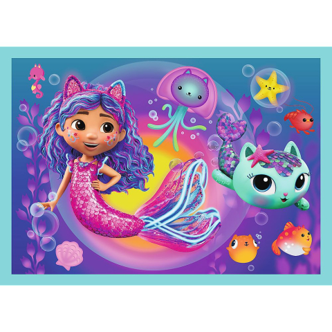 PUZZLE TREFL 4IN1 MAREA AVENTURA A LUI GABBY [4]