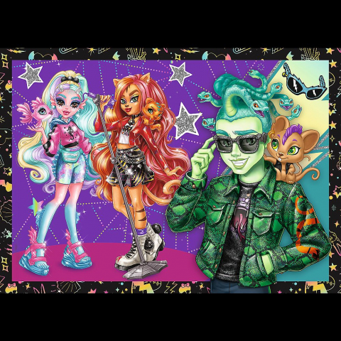 PUZZLE TREFL 4IN1 MONSTER HIGH O ZI ELECTRIZANTA [3]
